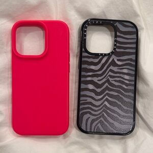Casetify Zebra Pattern Phone Case and Hot Pink Amazon phone case Duo